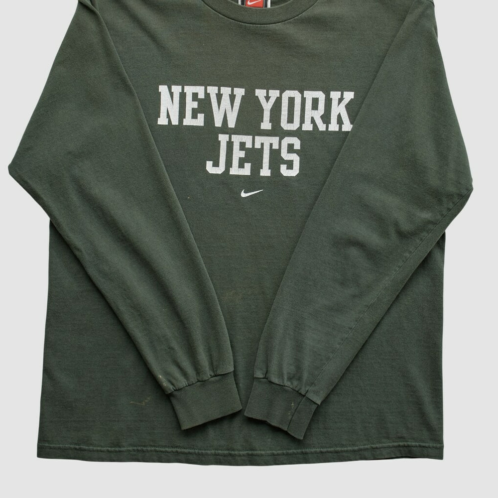 New York Jets 2000s Long Sleeve T-shirt - Green Vintage discount