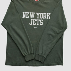 New York Jets 2000s Long Sleeve T-shirt - Green Vintage discount