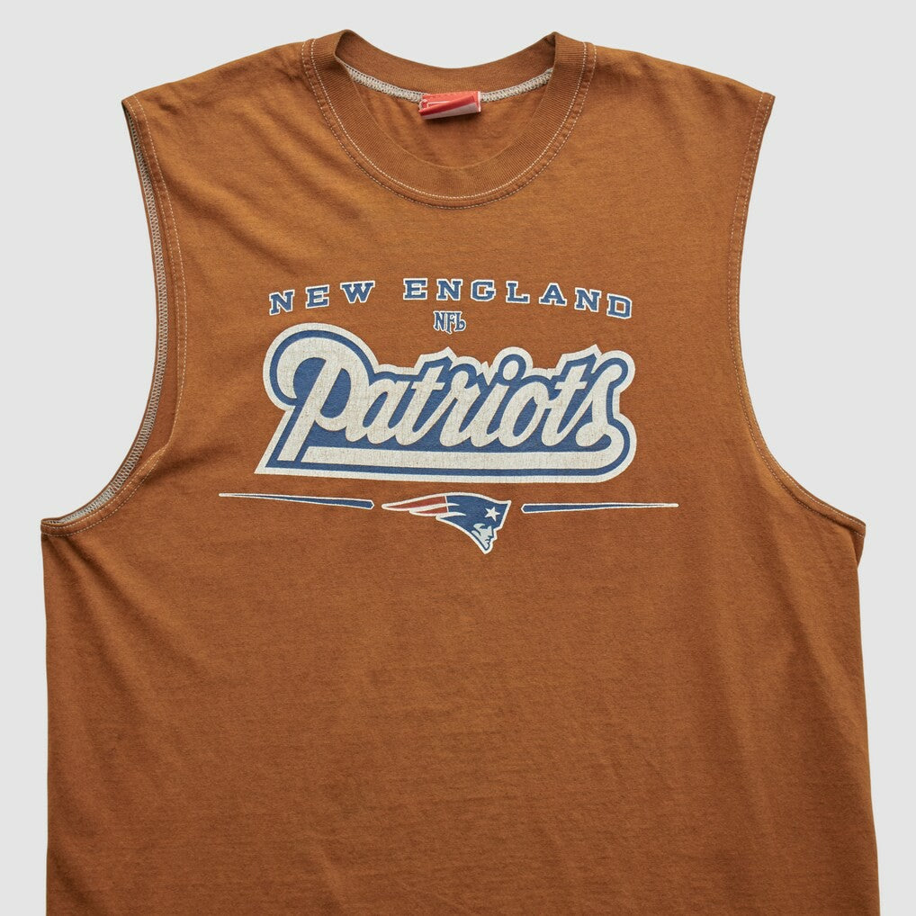 New England Patriots NFL 2000s Tank - Clay Vintage sale