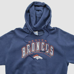 Denver Broncos Pro Player 90s Hooded Pullover Sweatshirt - Navy Vintage outlet