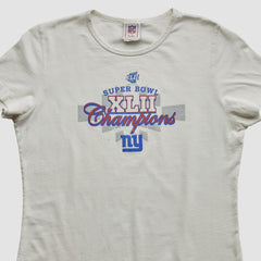 Super Bowl XLII NFL 2008 T-shirt - White Vintage for sale