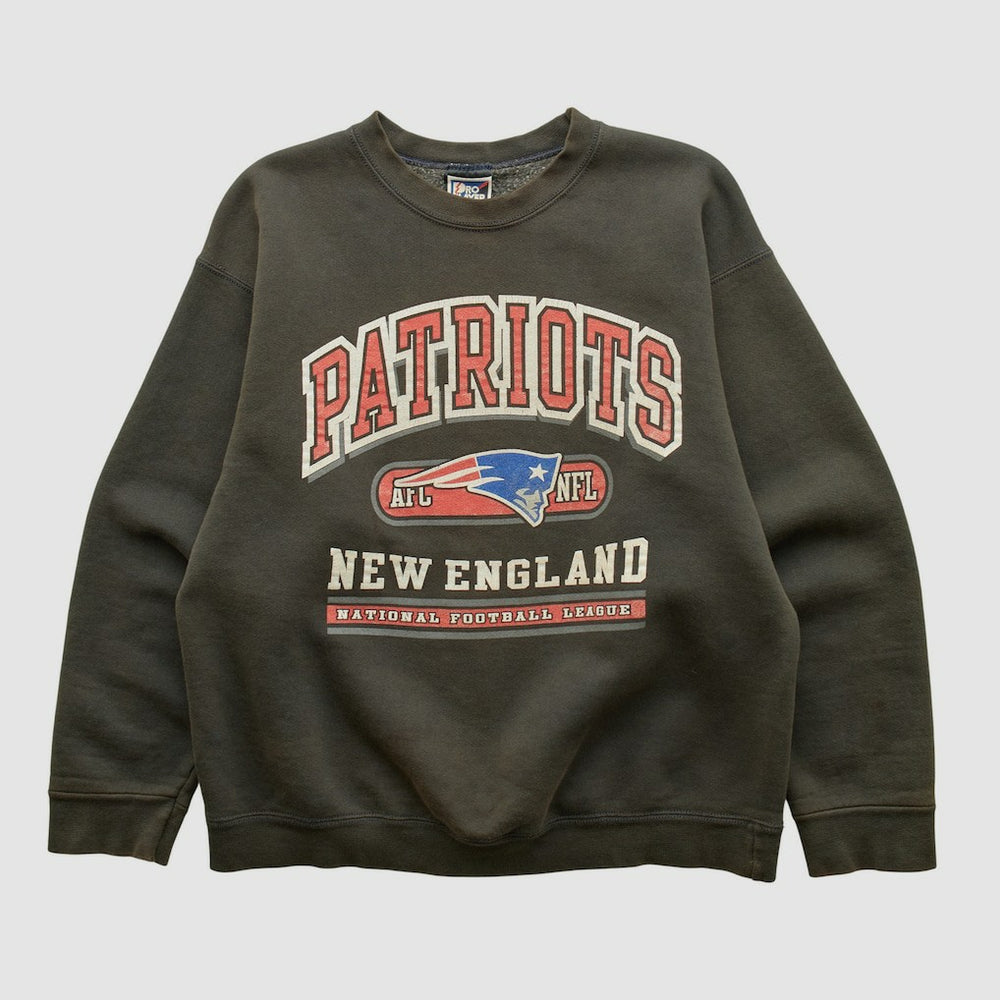 New England Patriots Pro Player 90s Pullover Sweatshirt - Charcoal Vintage cheap