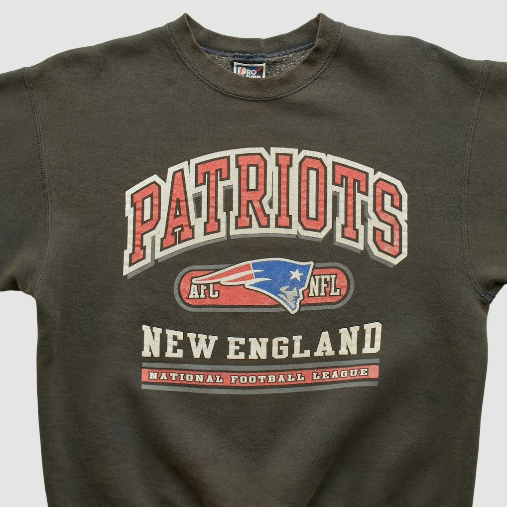 New England Patriots Pro Player 90s Pullover Sweatshirt - Charcoal Vintage cheap