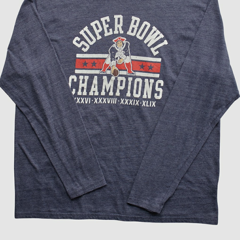 New England Patriots NFL Pro Line 2015 Long Sleeve T-shirt - Navy Vintage cheap