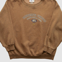 Minnesota Vikings Logo Athletic 2000s Pullover Sweatshirt - Clay Vintage discount