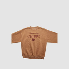 Kansas City Chiefs Logo 7 90s Pullover Sweatshirt - Clay Vintage discount