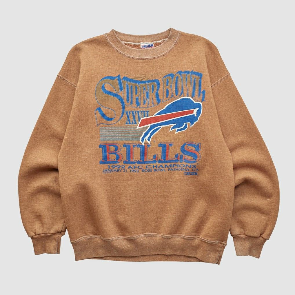 Super Bowl XXVII Trench 1992 Pullover Sweatshirt - Clay Vintage sale