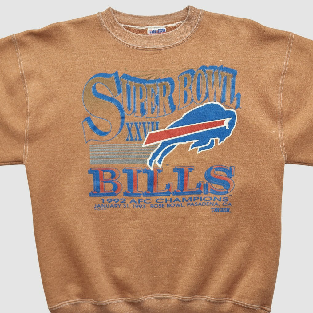 Super Bowl XXVII Trench 1992 Pullover Sweatshirt - Clay Vintage sale