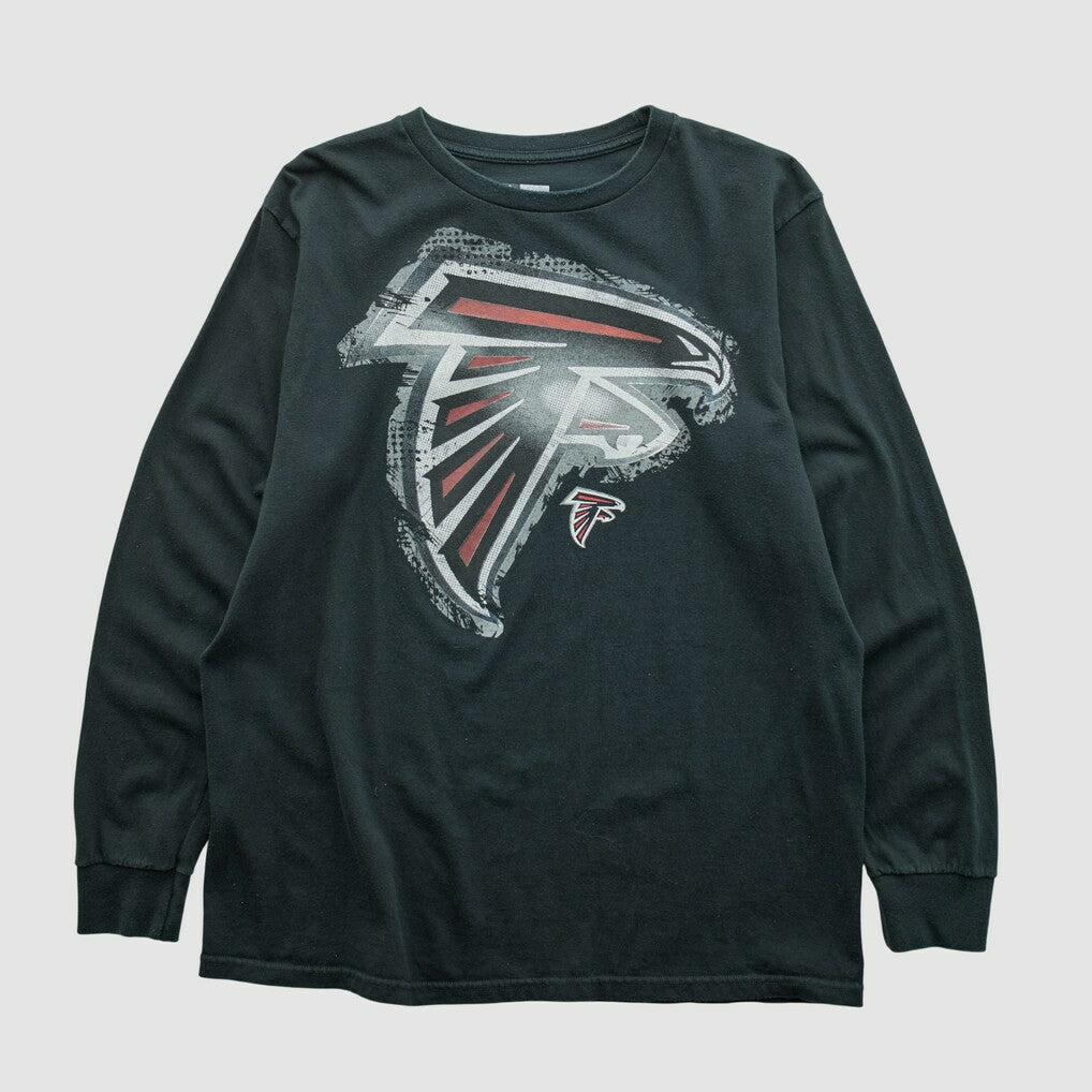 Atlanta Falcons NFL 2010s Long Sleeve T-shirt - Black Vintage sale