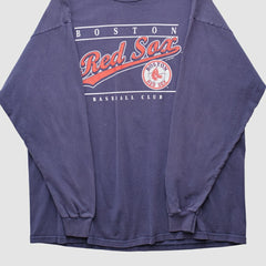 Boston Red Sox True Fan 2004 Long Sleeve T-shirt Navy Vintage