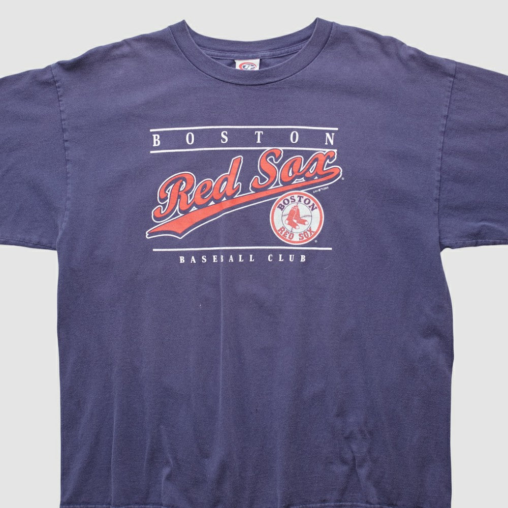 Boston Red Sox True Fan 2004 Long Sleeve T-shirt Navy Vintage
