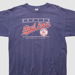 Boston Red Sox True Fan 2004 Long Sleeve T-shirt Navy Vintage