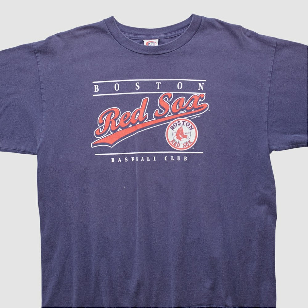Boston Red Sox True Fan 2004 Long Sleeve T-shirt Navy Vintage