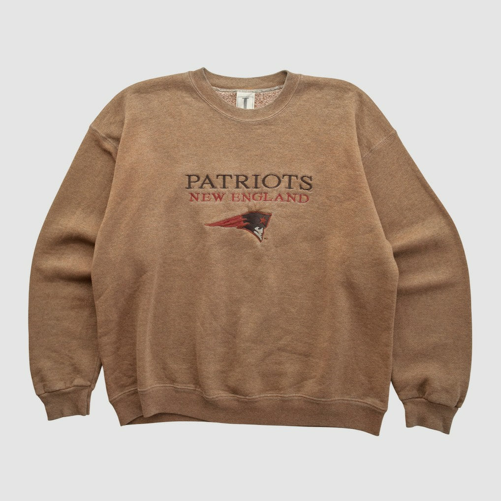 New England Patriots Jostens 90s Pullover Sweatshirt - Clay Vintage on sale