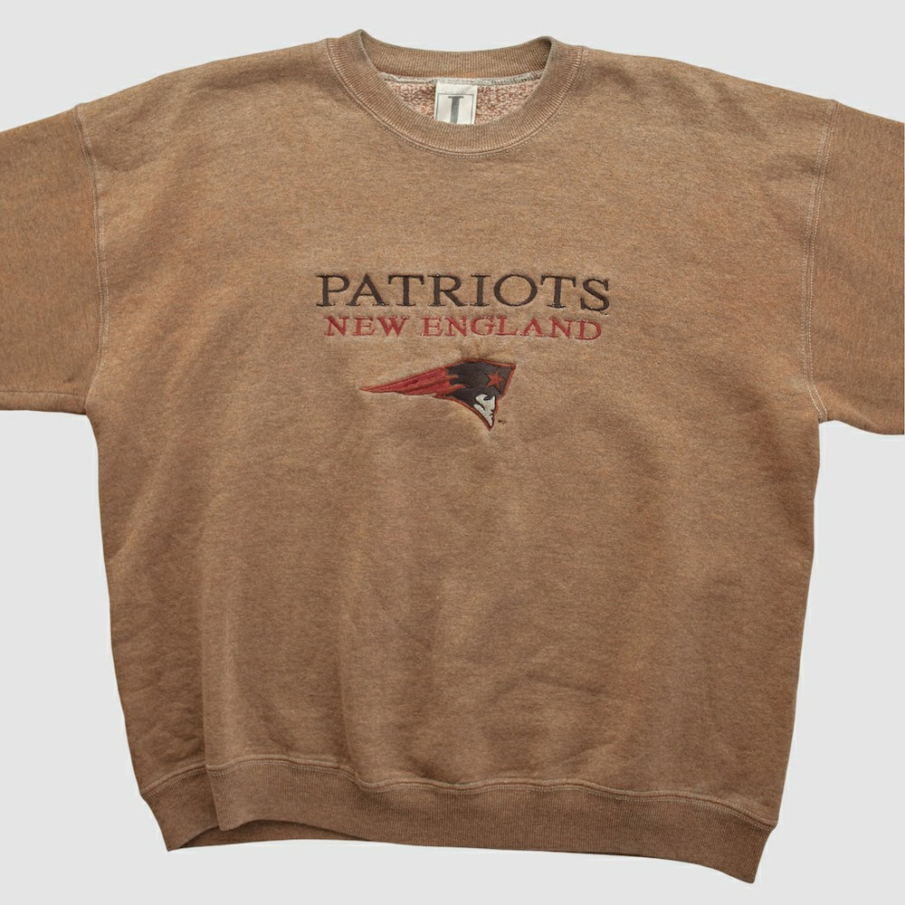 New England Patriots Jostens 90s Pullover Sweatshirt - Clay Vintage on sale