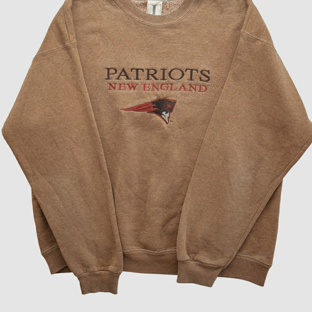 New England Patriots Jostens 90s Pullover Sweatshirt - Clay Vintage on sale