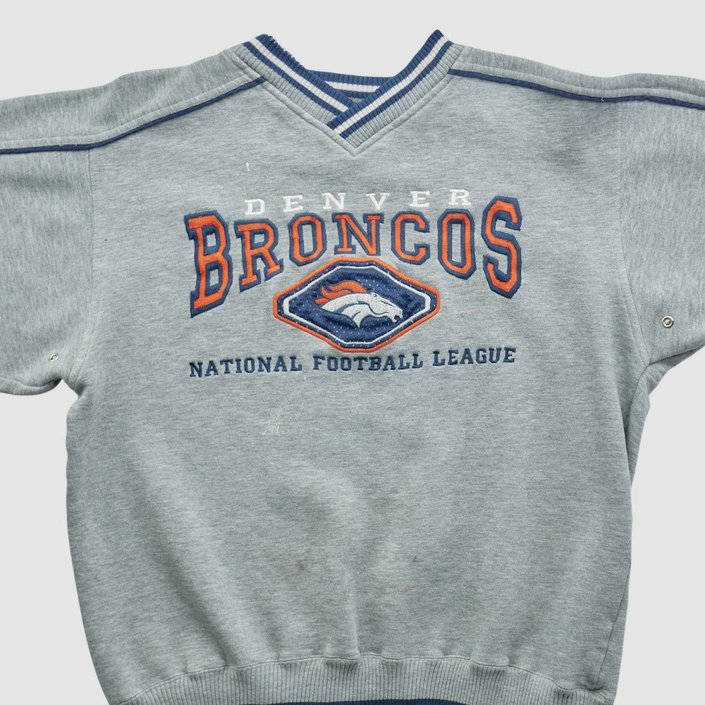 Denver Broncos Lee Apparel 90s Pullover Sweatshirt - Heather Gray Vintage online