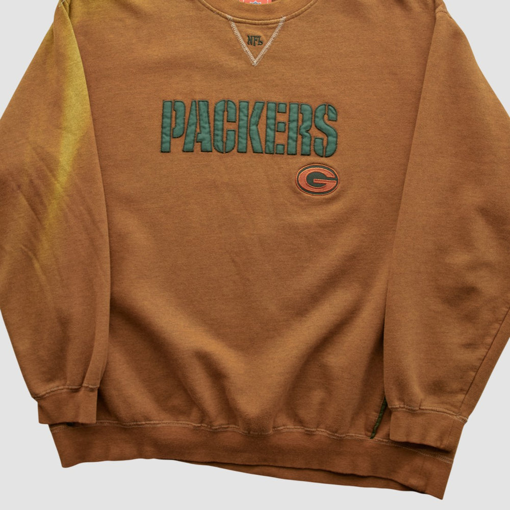 Green Bay Packers NFL 2000s Pullover Sweatshirt - Brown Vintage on sale