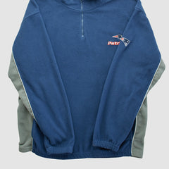 New England Patriots NFL 2000s 1/4 Zip Sweatshirt - Navy Vintage online
