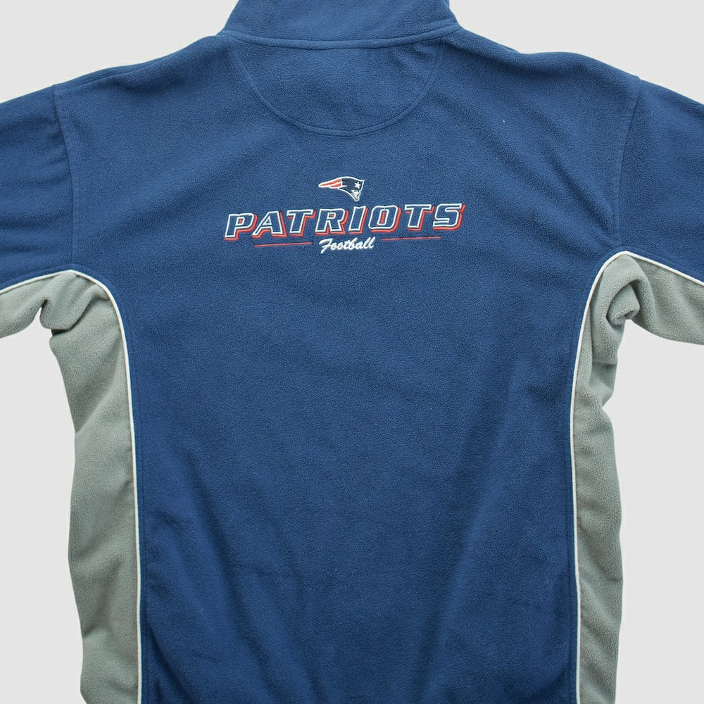 New England Patriots NFL 2000s 1/4 Zip Sweatshirt - Navy Vintage online