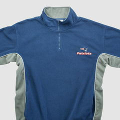 New England Patriots NFL 2000s 1/4 Zip Sweatshirt - Navy Vintage online