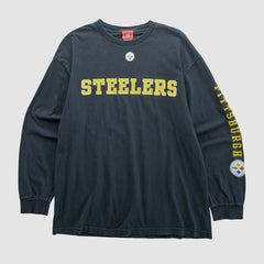 Pittsburgh Steelers NFL 2000s Long Sleeve T-shirt - Black Vintage for sale