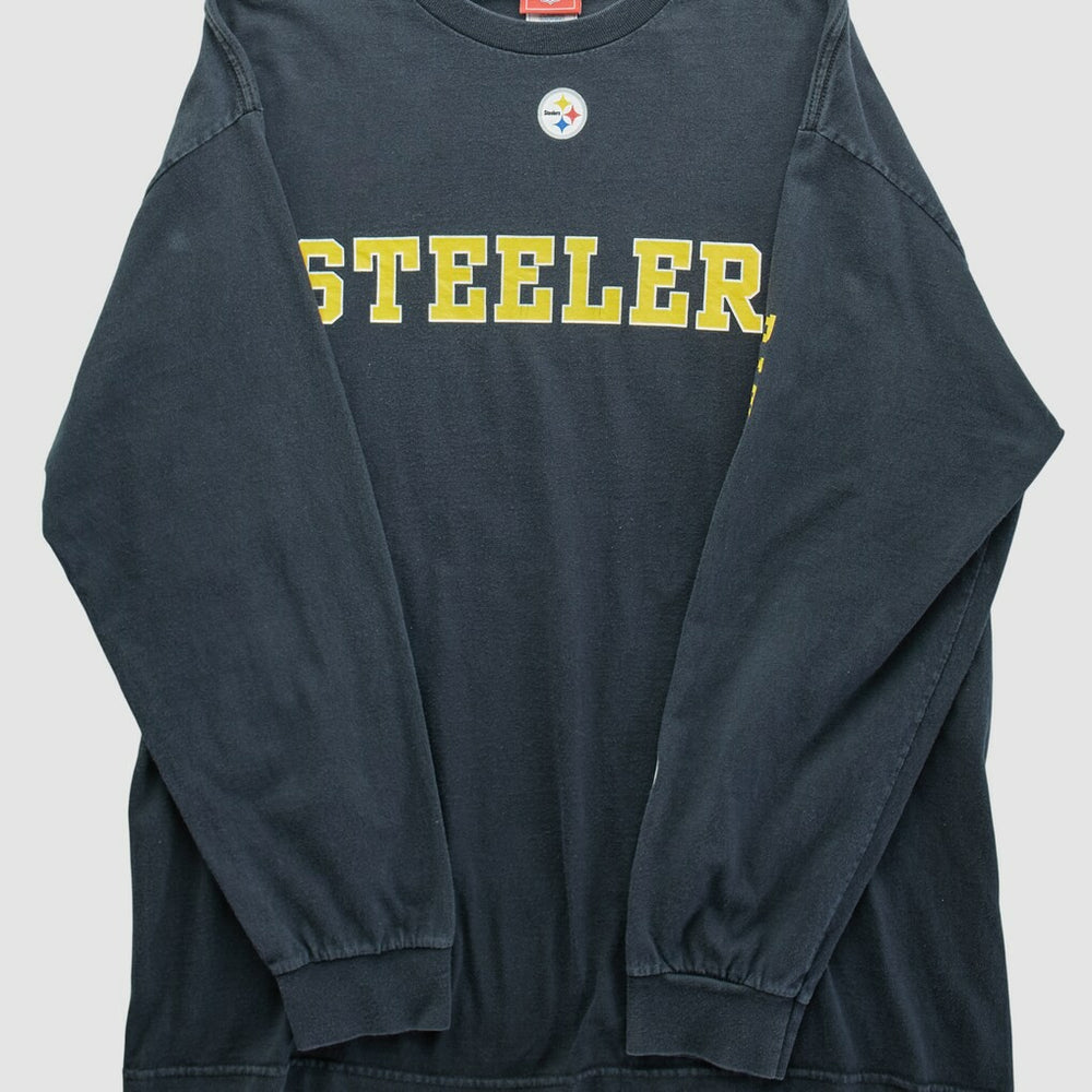 Pittsburgh Steelers NFL 2000s Long Sleeve T-shirt - Black Vintage for sale