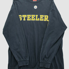 Pittsburgh Steelers NFL 2000s Long Sleeve T-shirt - Black Vintage for sale