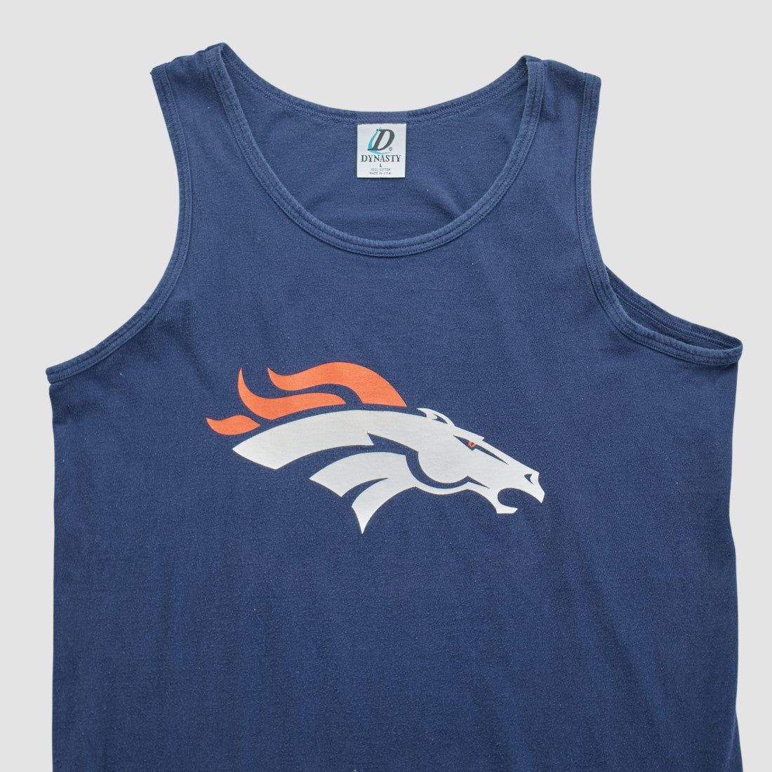 Denver Broncos Dynasty 90s Tank - Navy Vintage cheap