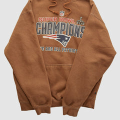 Super Bowl XLIX Pennant Sportswear 2015 Hooded Pullover Sweatshirt - Clay Vintage on sale