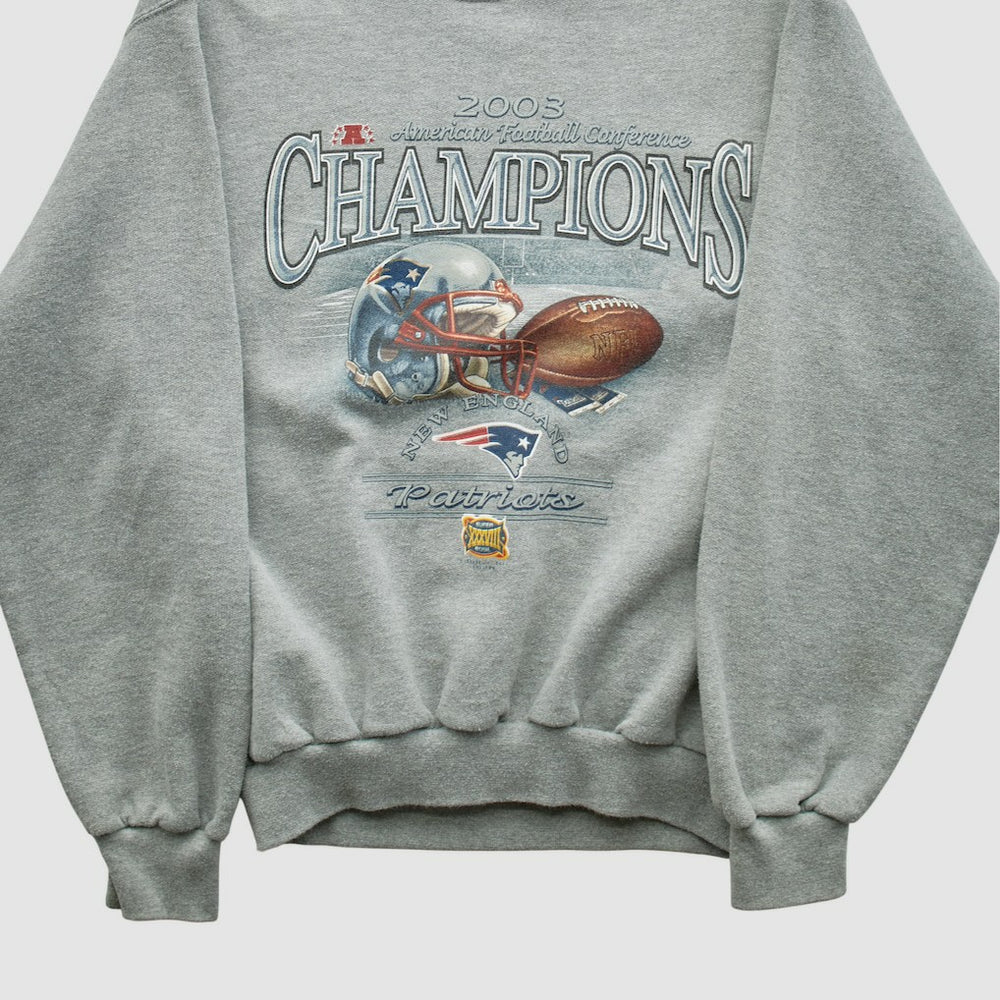 American Football Conference Jerzees 2003 Pullover Sweatshirt - Dark Heather Gray Vintage cheap