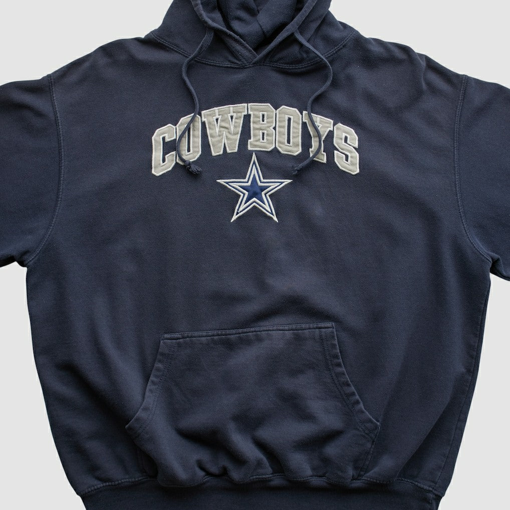 Dallas Cowboys Cowboys Authentic Apparel 2010s Hooded Pullover Sweatshirt - Navy Vintage discount