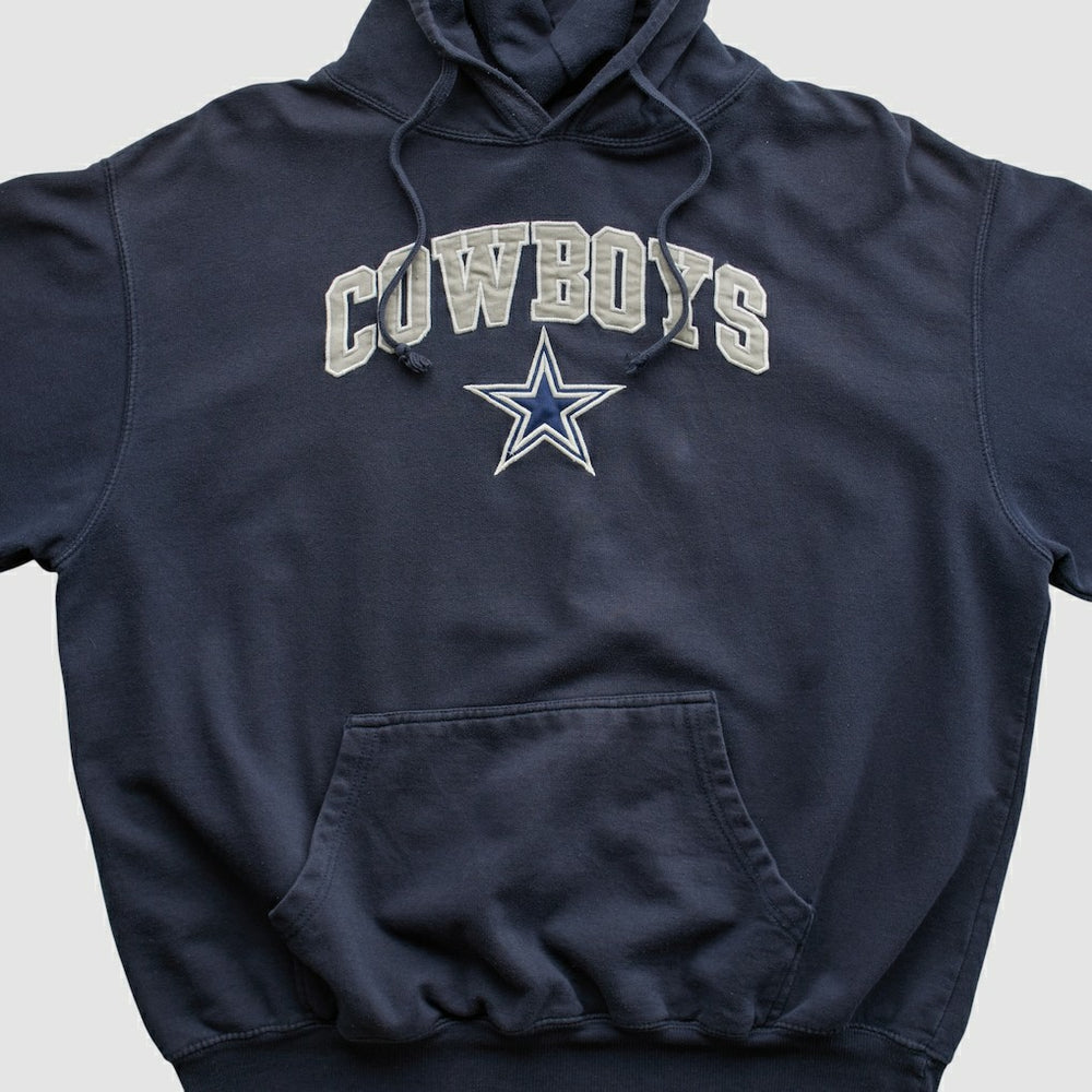 Dallas Cowboys Cowboys Authentic Apparel 2010s Hooded Pullover Sweatshirt - Navy Vintage discount