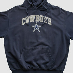 Dallas Cowboys Cowboys Authentic Apparel 2010s Hooded Pullover Sweatshirt - Navy Vintage discount