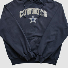 Dallas Cowboys Cowboys Authentic Apparel 2010s Hooded Pullover Sweatshirt - Navy Vintage discount