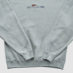 Denver Broncos Champion 2000s Pullover Sweatshirt - Heather Gray Vintage online