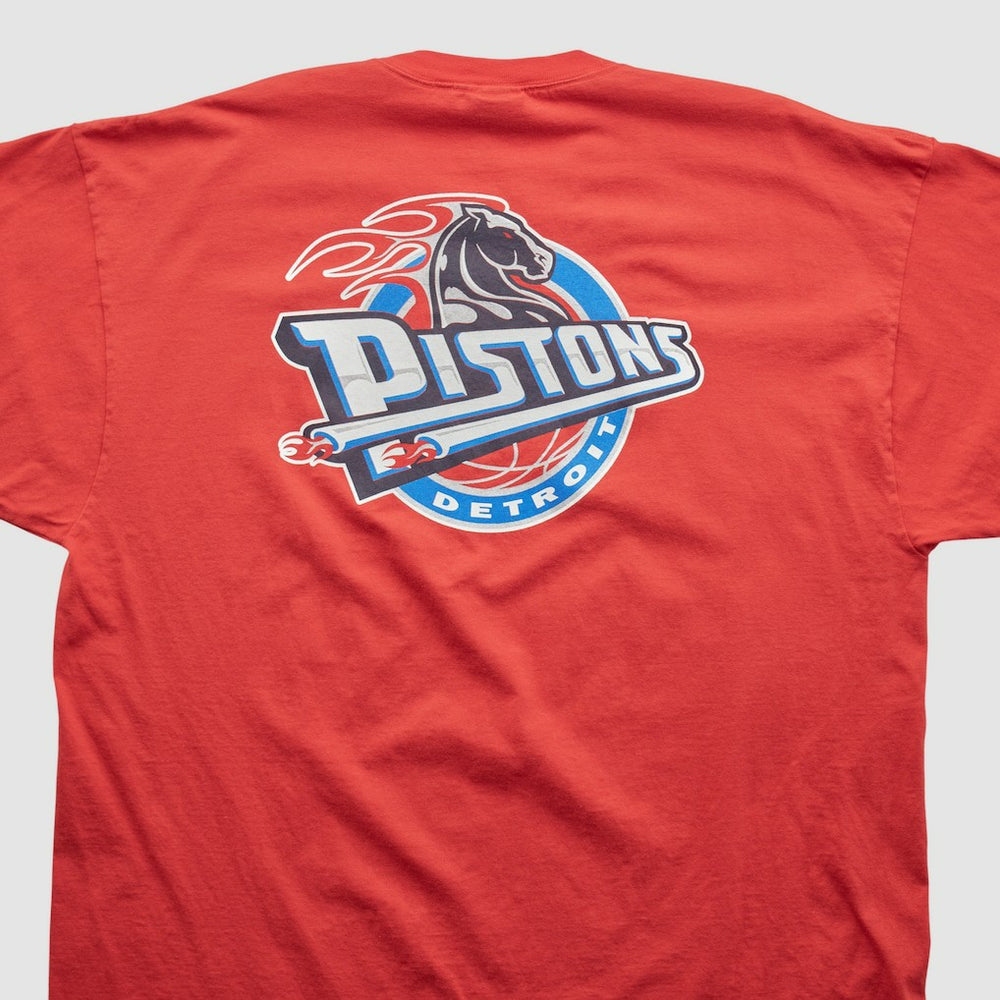 Detroit Pistons Reebok 2000s T-shirt sale - Red Vintage sale