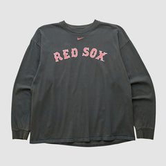 Boston Red Sox 2000s Long Sleeve T-shirt Black Vintage