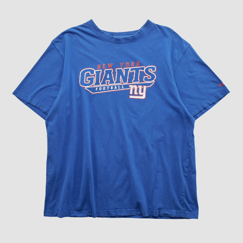 New York Giants Reebok 2000s T-shirt - Blue Vintage for sale