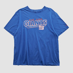 New York Giants Reebok 2000s T-shirt - Blue Vintage for sale