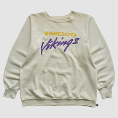 Minnesota Vikings Logo 7 80s Pullover Sweatshirt - White Vintage online