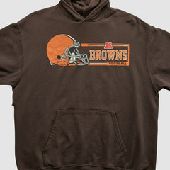 Cleveland Browns NFL 2000s Hooded Pullover Sweatshirt - Brown Vintage discount