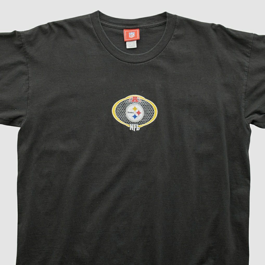 Pittsburgh Steelers NFL 2000s Long Sleeve T-shirt - Black Vintage discount
