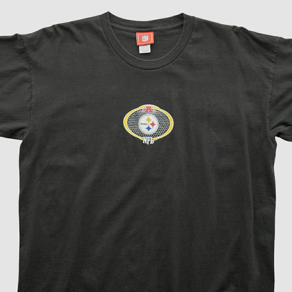 Pittsburgh Steelers NFL 2000s Long Sleeve T-shirt - Black Vintage discount