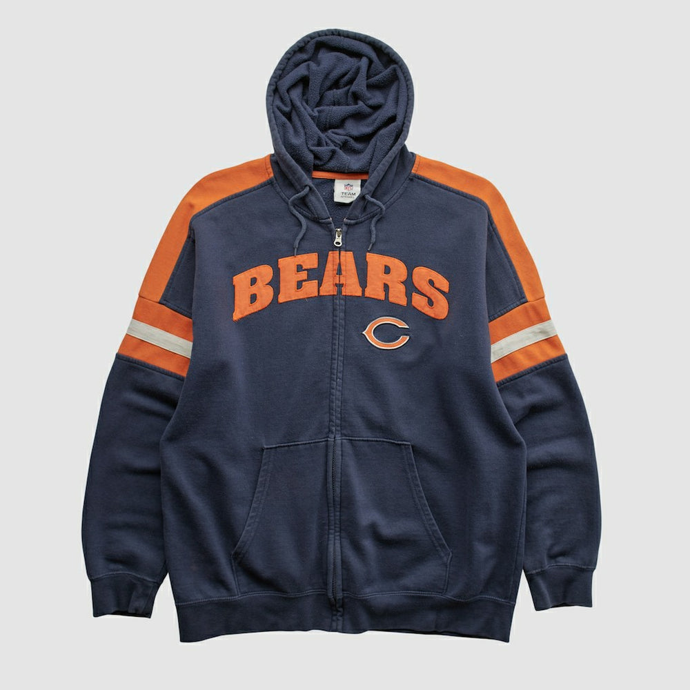Chicago Bears NFL 2010s Hooded Full Zip Sweatshirt - Navy Vintage online
