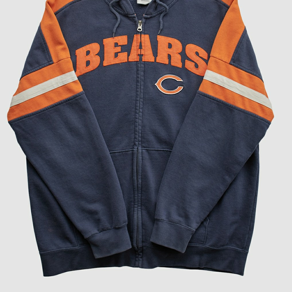 Chicago Bears NFL 2010s Hooded Full Zip Sweatshirt - Navy Vintage online