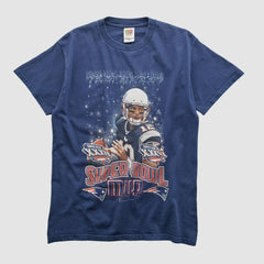 Super Bowl MVP Fruit of The Loom 2002 T-shirt - Navy Vintage discount