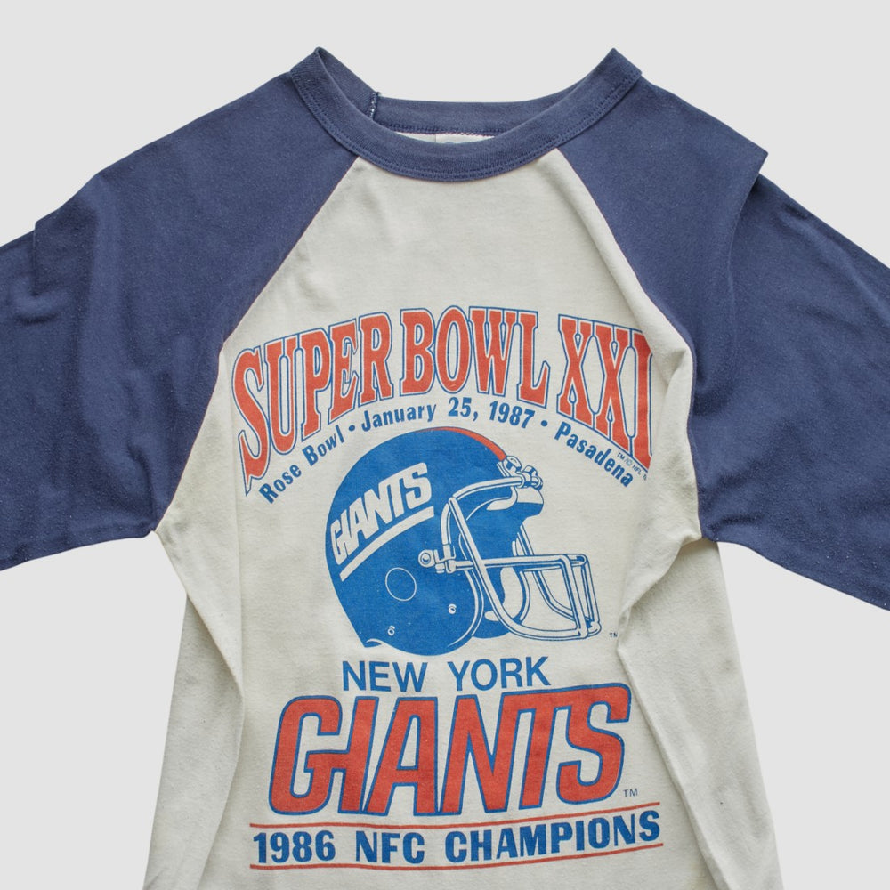 Super Bowl XXI Trench 1986 T-shirt - White Vintage cheap