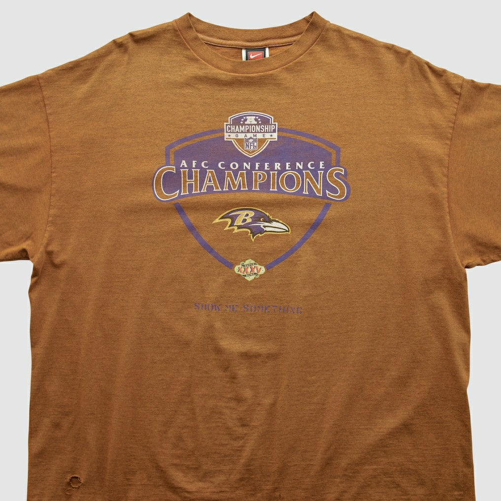 Baltimore Ravens 2001 T-shirt - Clay Vintage discount