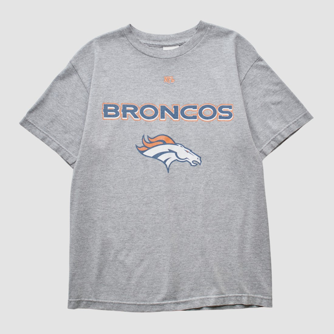 Denver Broncos NFL 2000s T-shirt - Heather Gray Vintage cheap